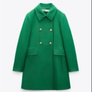 Buttoned tailored coat